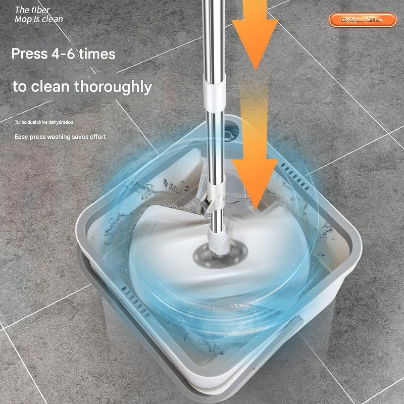 Automatic Mop Set Factory - Drying Flat Mop with Lazy Bucket