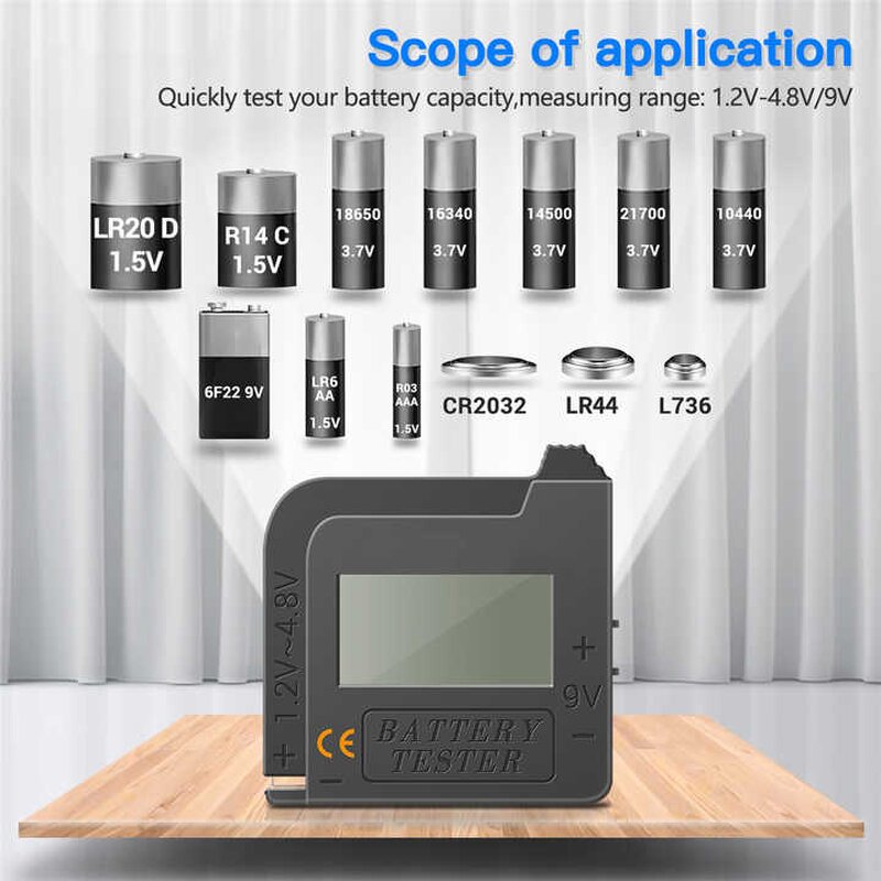 Battery Tester Factory - Digital Dry Cell Capacity Voltage