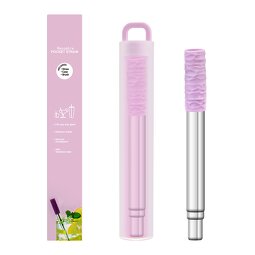 Telescopic Straw Supplier - Stainless Steel with Silicone Mouthpiece