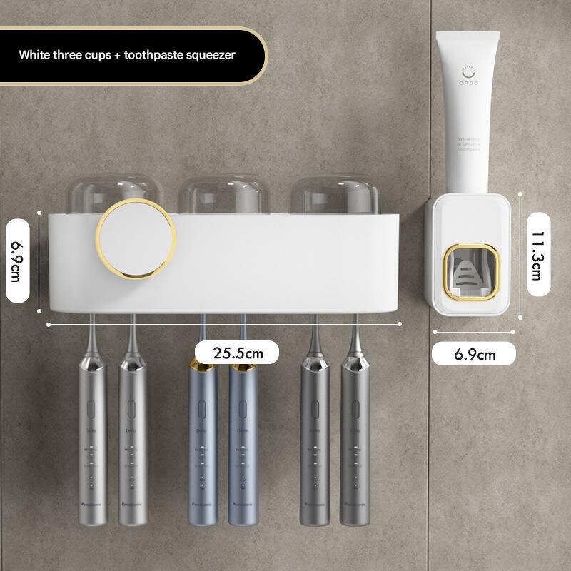 Toothbrush Rack Factory - Light Luxury Transparent Punch-Free