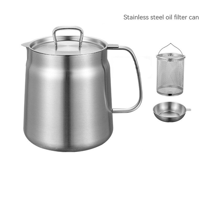 Oil Filter Pot Factory - 304 Stainless Steel with Mesh Accessory