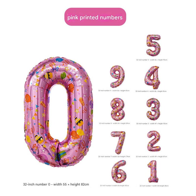 Birthday Balloon Supplier - 32-Inch White Aluminum Film Photo