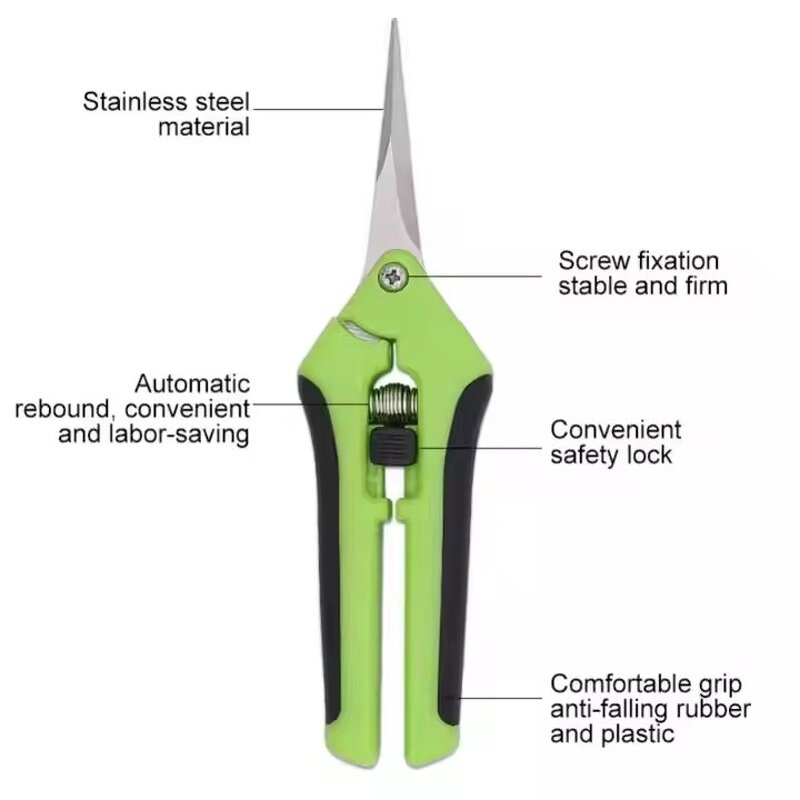 Stainless Steel Shears Supplier - Straight Elbow for Plants Fruits