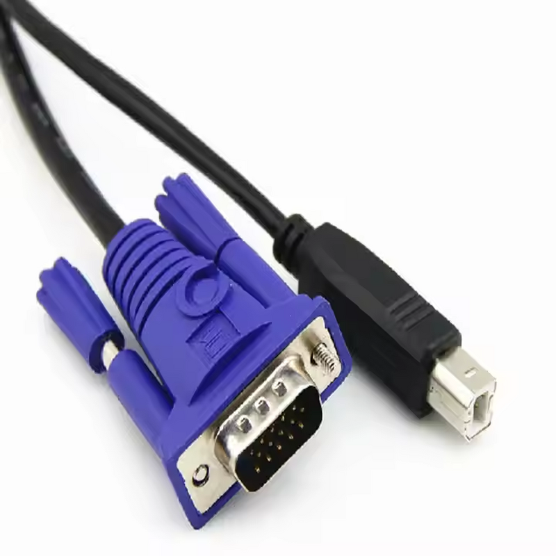 KVM Cable Supplier - 1.5m USB 2.0 VGA Switch Cable