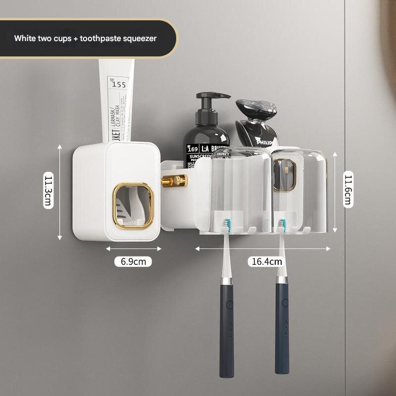 Toothbrush Holder Supplier - Transparent for Couples No-Drill