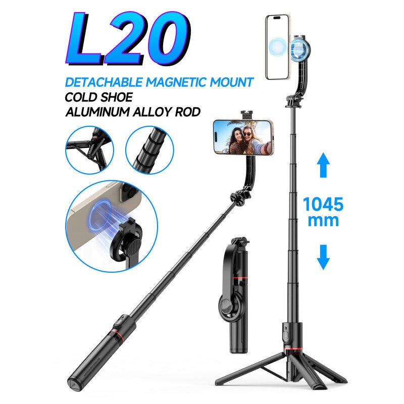 Fill Light Supplier - Portable Retractable L20 for Selfie Stick
