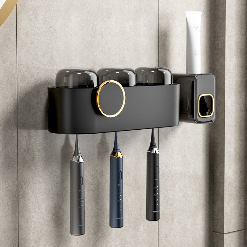 Toothbrush Rack Factory - Light Luxury Transparent Punch-Free