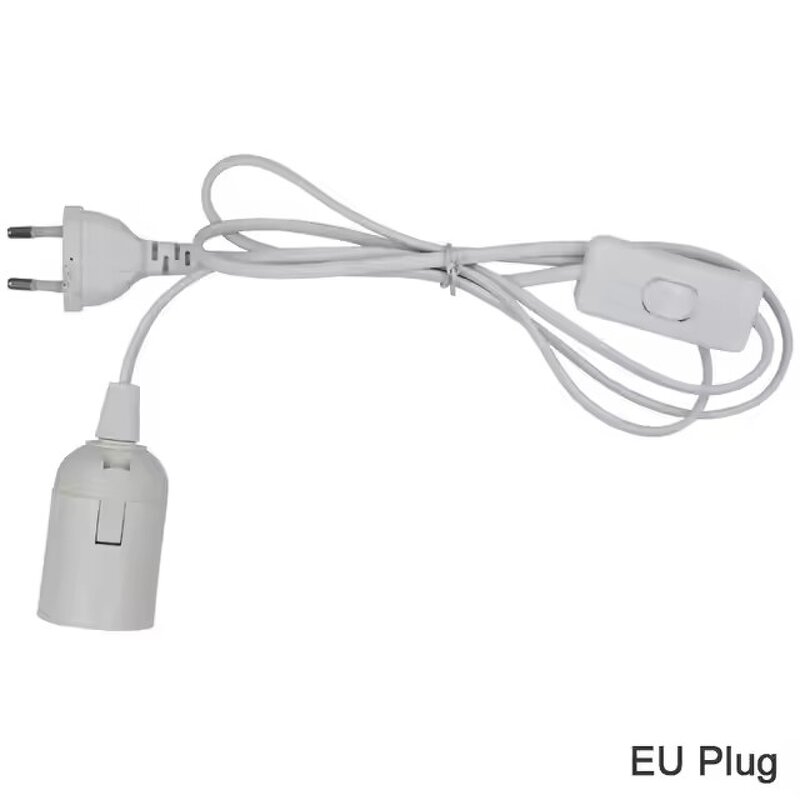 Pendant Lamp Factory - 1.8m E27 EU Plug LED Bulb with Switch