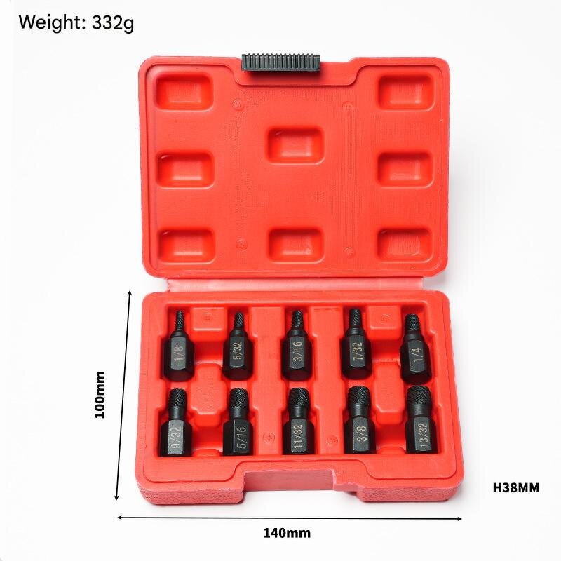 Screw Remover Set Supplier - 10-Piece Carbon Steel Hexagon Socket
