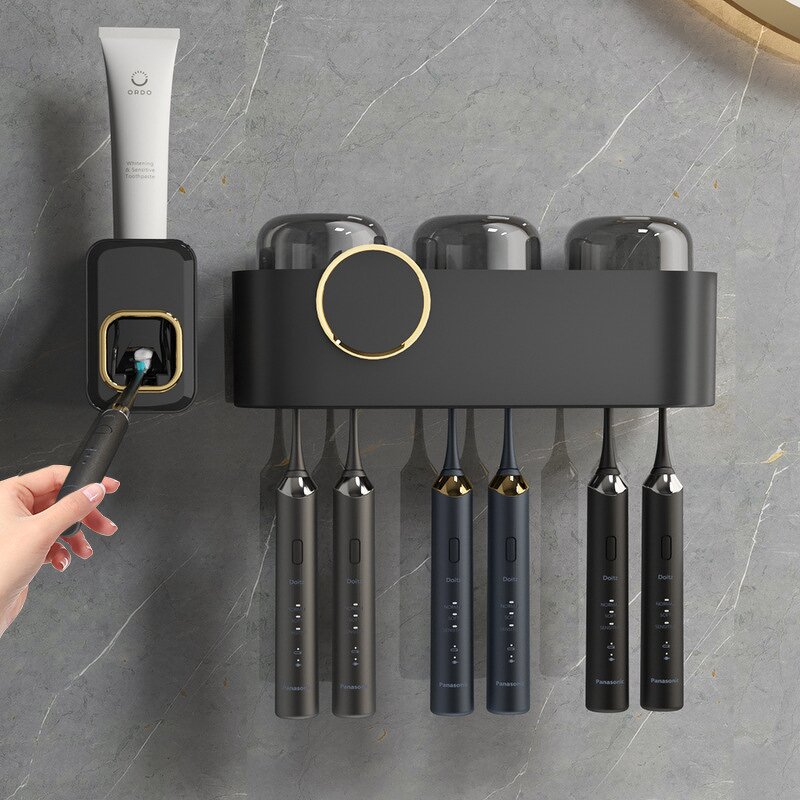 Toothbrush Rack Factory - Light Luxury Transparent Punch-Free