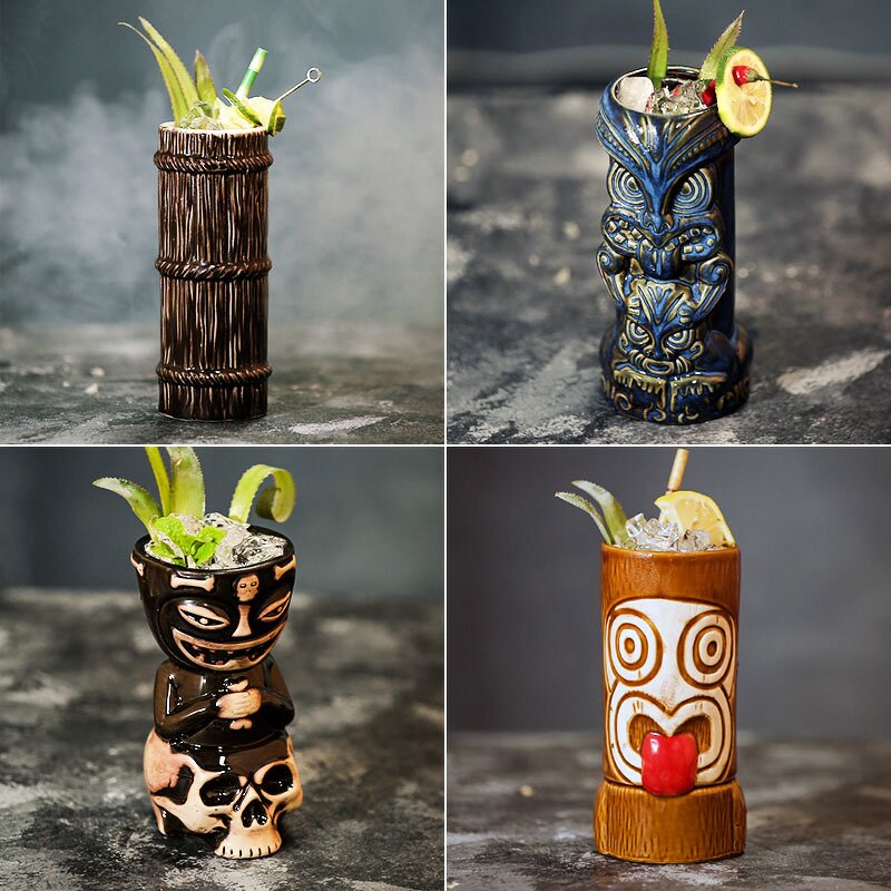 Ceramic Mug Factory - Tiki Cups Zombie Bar Cocktail Cup
