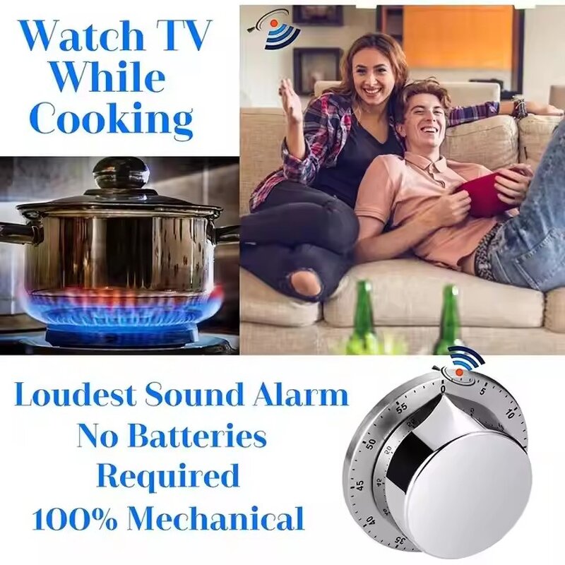 Kitchen Timer Supplier - 60 Minute Mechanical Chef Cooking Clock