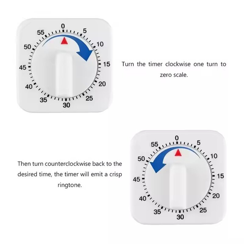 Mechanical Timer Factory - 60 Minute Count Up/Down Alarm Clock