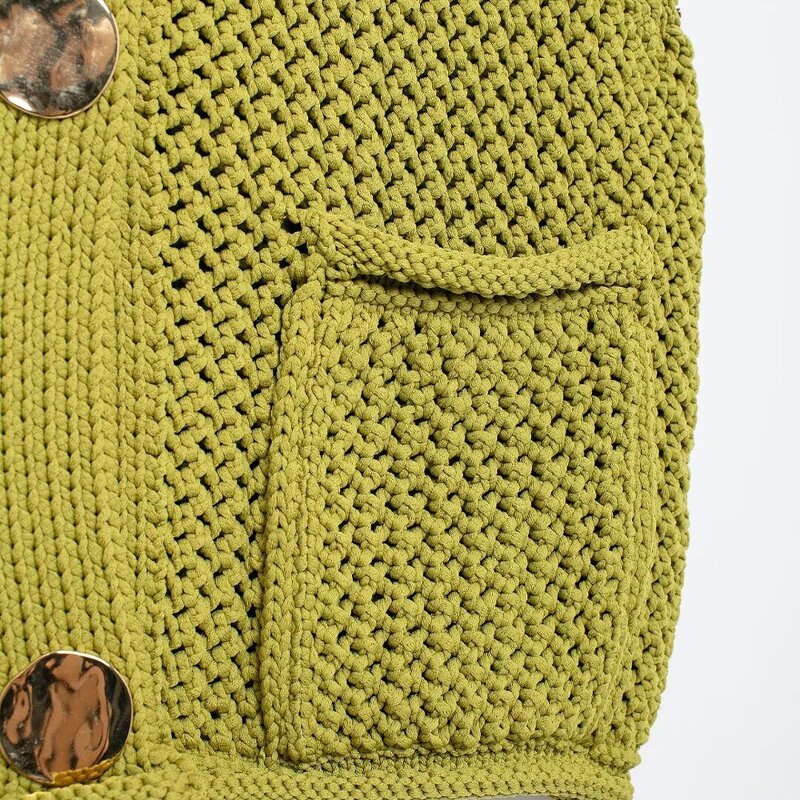 Knitting Vest Manufacturer - OEM Custom PB&ZA Women 2024 Autumn Coarse