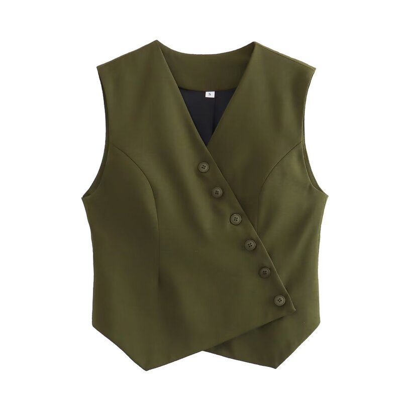 Cardigan Vest Manufacturer - OEM Custom PB&ZA Women 2023 Asymmetric