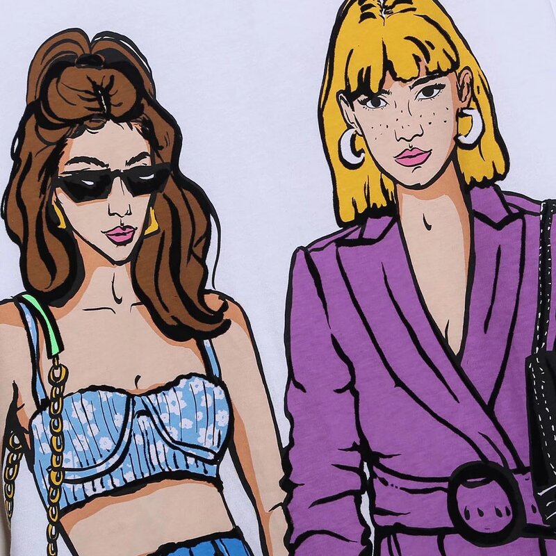 Women's T-Shirt Manufacturer - OEM Custom PB&ZA 2024 Summer Casual O-Neck