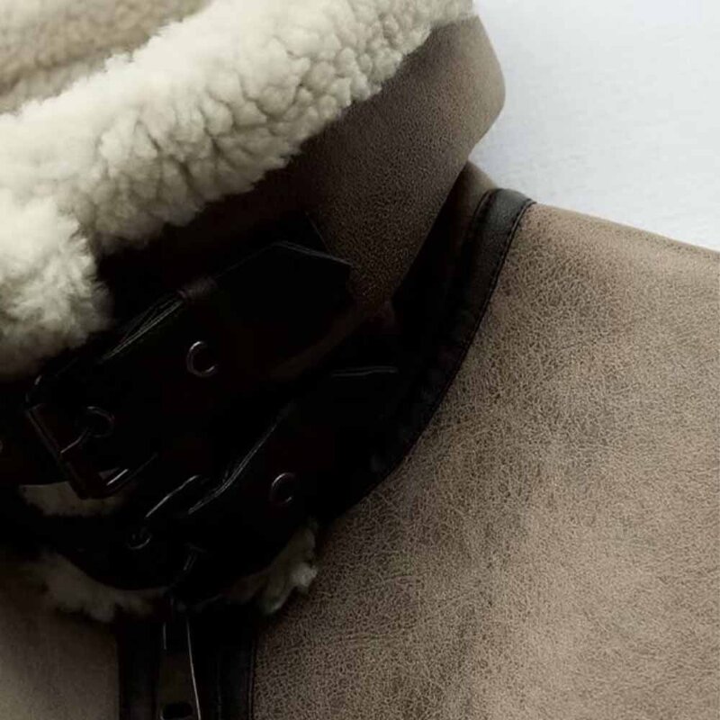 Fur Waistcoat Manufacturer - OEM Custom PB&ZA Women 2023 Fashion Leisure