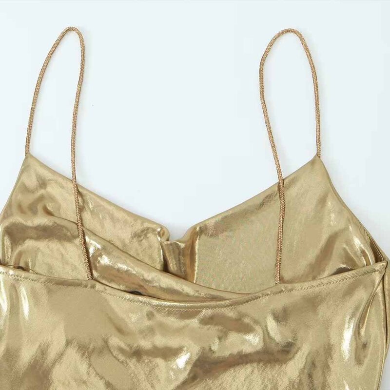 Dress Manufacturer - OEM Custom PB&ZA Women 2023 Autumn Metal Straps