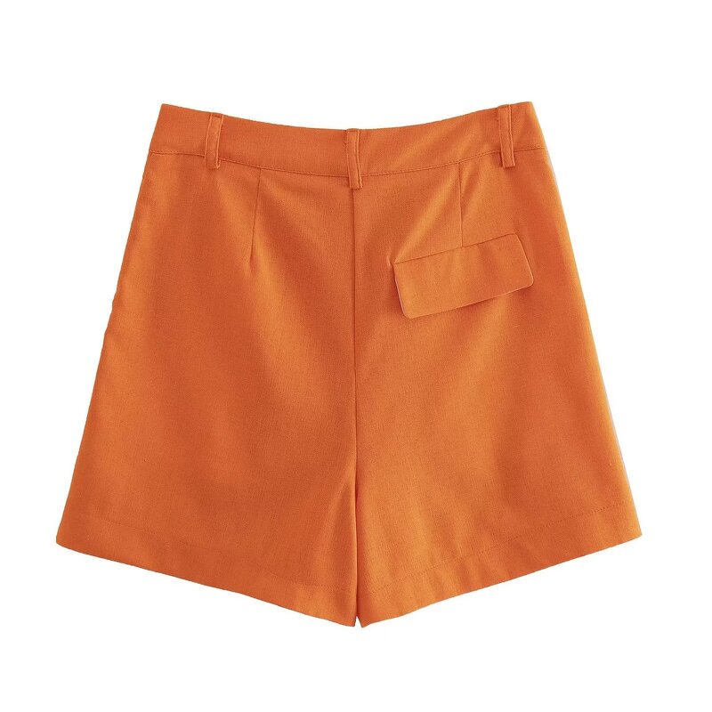 Shorts Manufacturer - OEM Custom PB&ZA Women 2023 Autumn Flax Blend