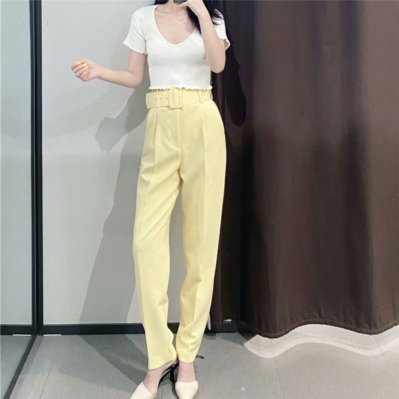 Pants Manufacturer - OEM Custom PB&ZA Women 2024 a Lot of Color Vintage