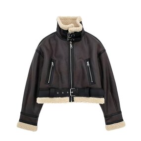 Reversible Jacket Manufacturer - OEM Custom PB&ZA Women 2023 Winter Cropped