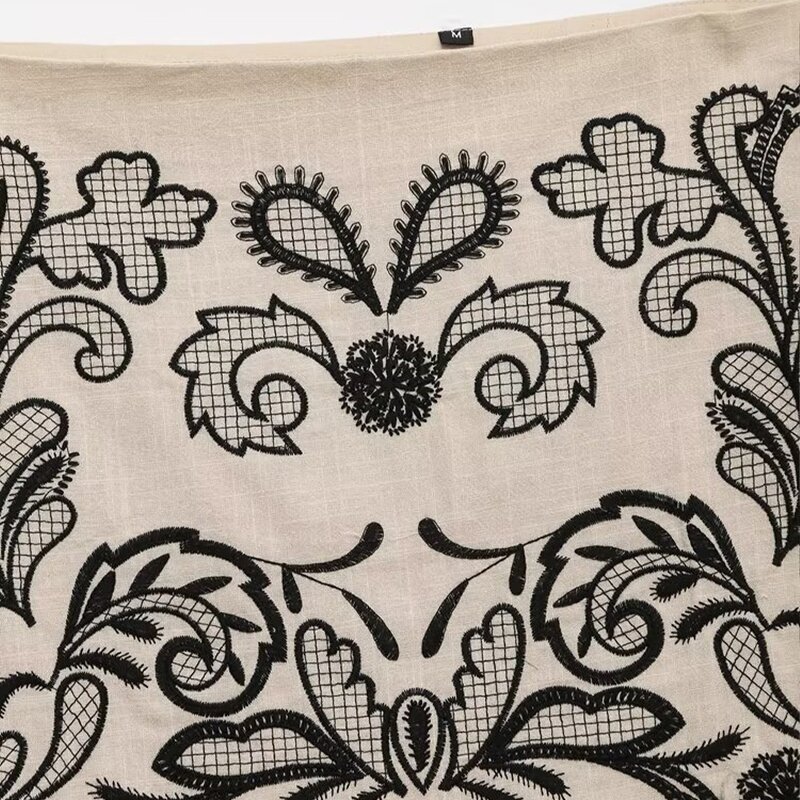 Mini Skirts Manufacturer - OEM Custom PB&ZA Women's 2024 Summer Vintage