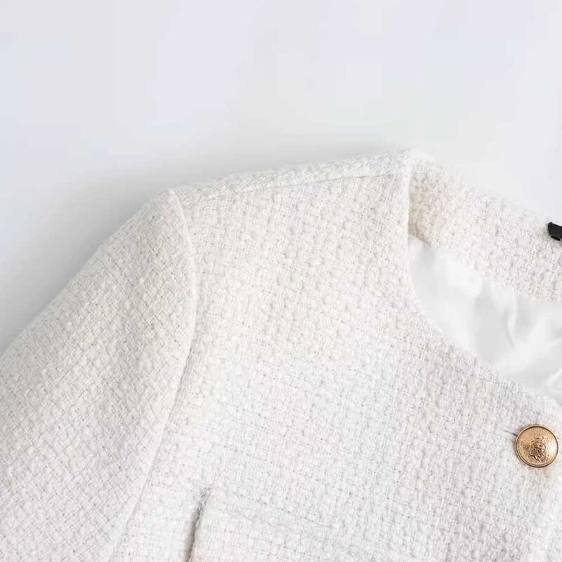 Blazer Manufacturer - OEM Custom PB&ZA Women 2024 Summer Pocket Decoration