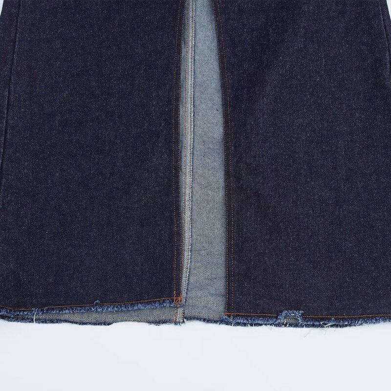 MIDI Cowboy Skirt Manufacturer - OEM Custom PB&ZA Women 2025 Spring Vintage