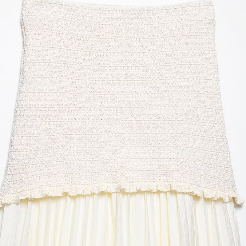 Skirts Manufacturer - OEM Custom PB&ZA Women 2025 Summer Patchwork Knitting