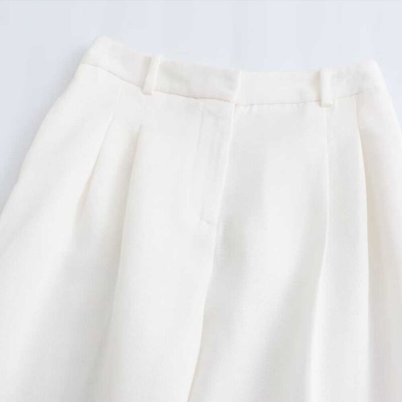 Pants Manufacturer - OEM Custom PB&ZA Women 2024 Spring Pleated Wide Legs