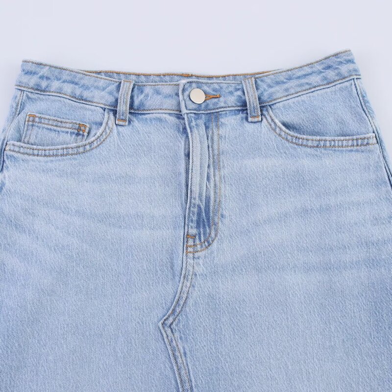 MIDI Cowboy Skirt Manufacturer - OEM Custom PB&ZA Women 2025 Spring Leisure