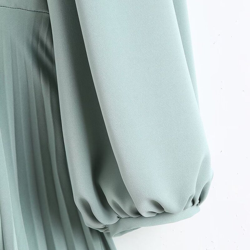 Dress Manufacturer - OEM Custom PB&ZA Women 2022 Autumn Multicolor Wrinkled