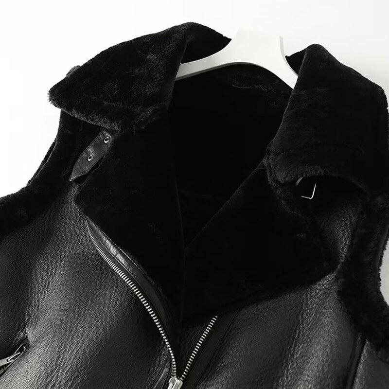 Fur Vest Manufacturer - OEM Custom PB&ZA Women 2022 Winter One Sleeveless