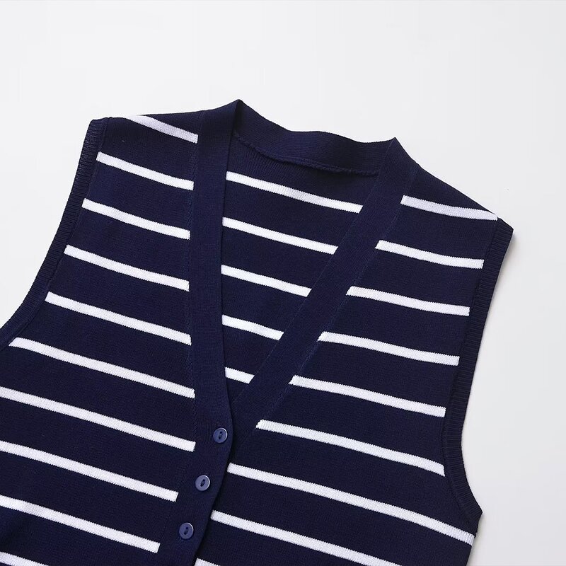 Tank Tops Manufacturer - OEM Custom PB&ZA Women 2024 Summer Streak Vintage