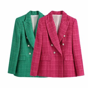 Ladies Suit Manufacturer - OEM Custom BMURHMZA2021 Autumn Retro Slim