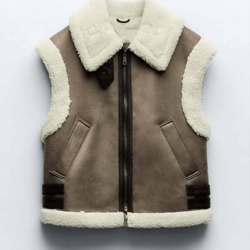 Fur Waistcoat Manufacturer - OEM Custom PB&ZA Women 2023 Fashion Leisure