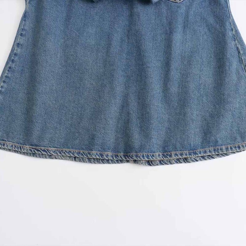 Dress Manufacturer - OEM Custom PB&ZA Women 2023 Casual Denim Long Sleeve