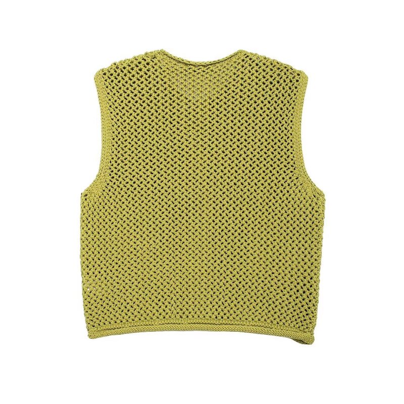 Knitting Vest Manufacturer - OEM Custom PB&ZA Women 2024 Autumn Coarse