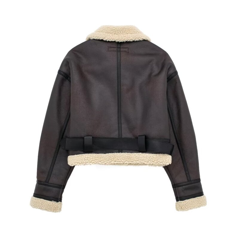 Reversible Jacket Manufacturer - OEM Custom PB&ZA Women 2023 Winter Cropped
