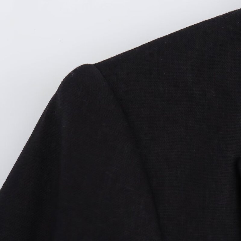 Blazer Coat Manufacturer - OEM Custom PB&ZA Women 2024 Blend Rolled Sleeves