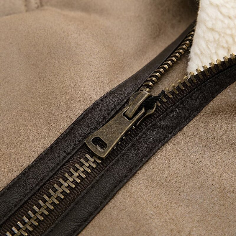 Fleece Waistcoat Manufacturer - OEM Custom PB&ZA Women 2024 Winter Lamb