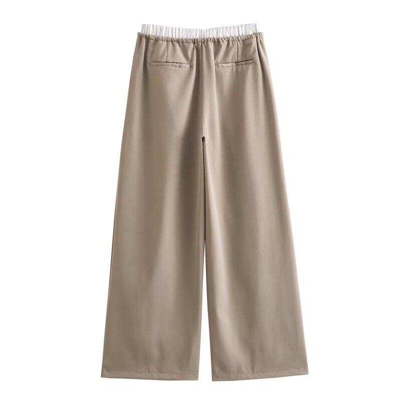 Pants Manufacturer - OEM Custom PB&ZA Women 2024 Spring Patchwork Design