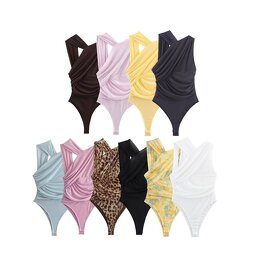 Jumpsuits Manufacturer - OEM Custom PB&ZA Women 2025 Multicolored Vintage