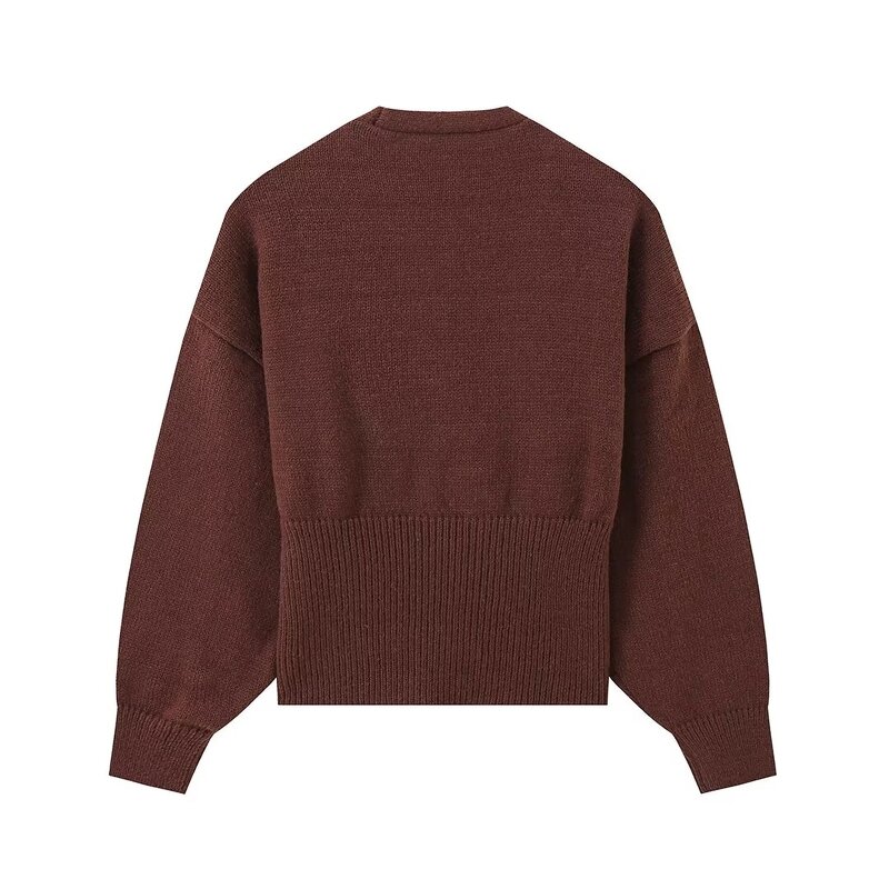 Knitting Sweater Manufacturer - OEM Custom PB&ZA Women 2024 Autumn Two-colour