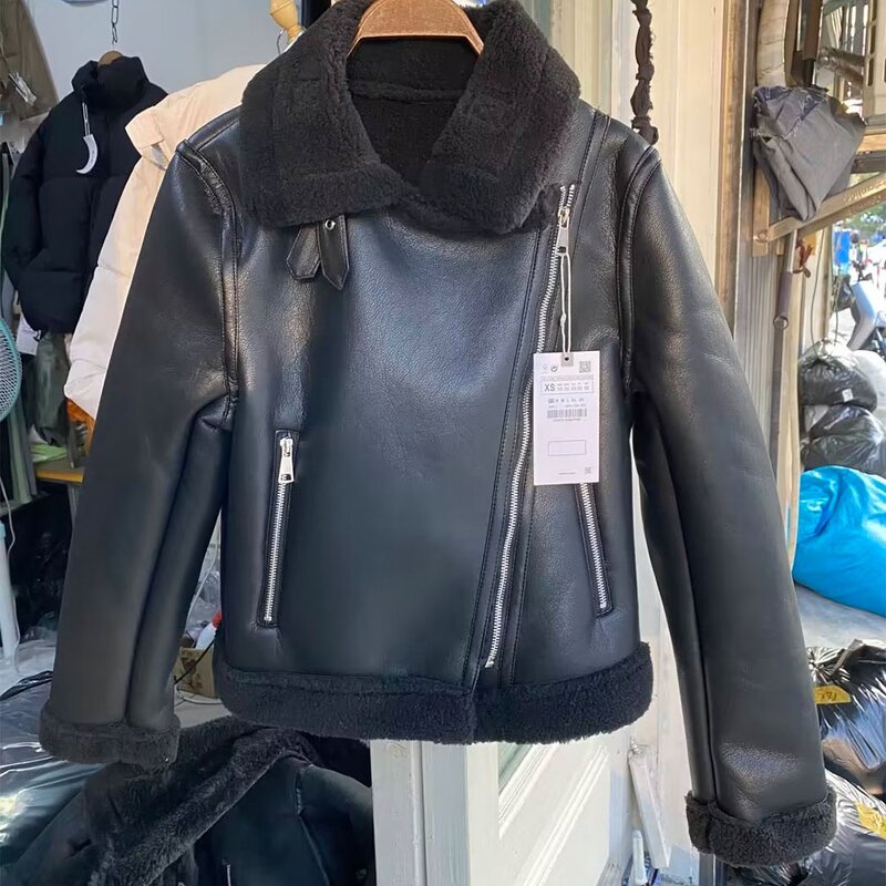 Coat Manufacturer - OEM Custom PB&ZA Women Fashion Black Standing Collar