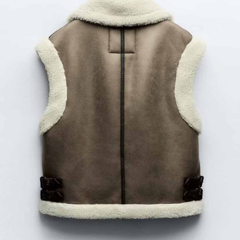 Fur Waistcoat Manufacturer - OEM Custom PB&ZA Women 2023 Fashion Leisure