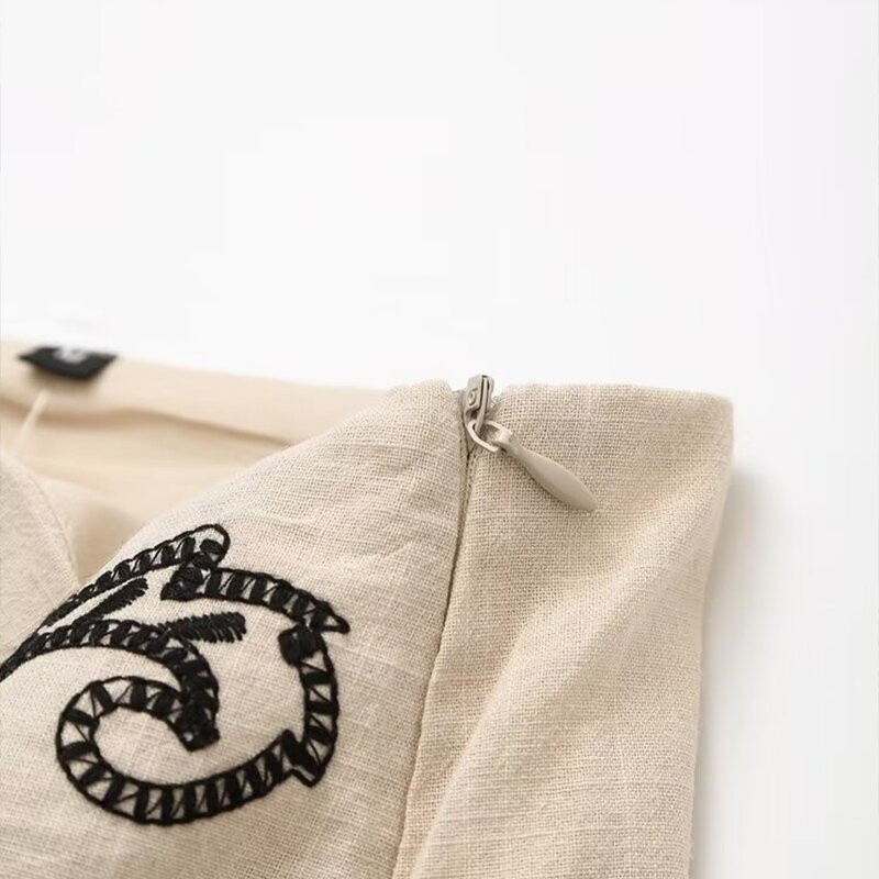 Mini Skirts Manufacturer - OEM Custom PB&ZA Women's 2024 Summer Vintage