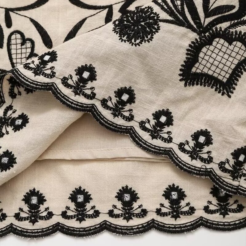 Mini Skirts Manufacturer - OEM Custom PB&ZA Women's 2024 Summer Vintage