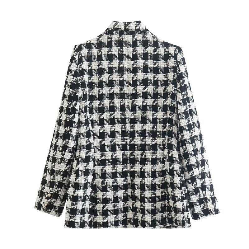 Blazer Manufacturer - OEM Custom PB&ZA Women's Clothing 2022 Houndstooth