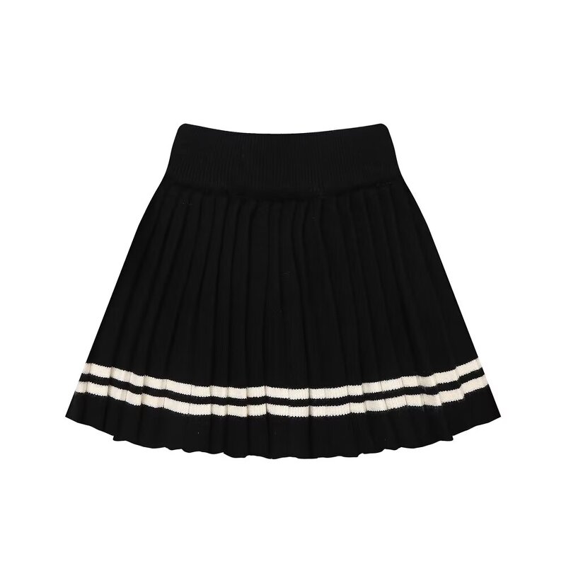 Knit Suit Manufacturer - OEM Custom PB&ZA Set 2 Pieces 2024 Color Contrast